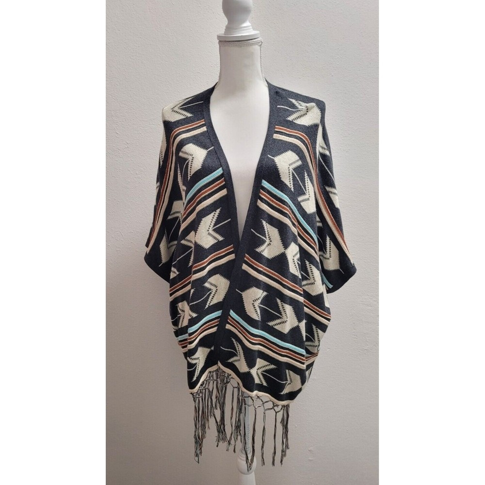 Double Zero Womens Medium Aztec Southwestern Card… - image 1